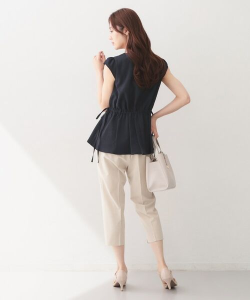 index / インデックス シャツ・ブラウス | シボサイドリボンペプラムブラウス【洗濯機OK／防シワ／ストレッチ／イージーアイロン】 | 詳細11