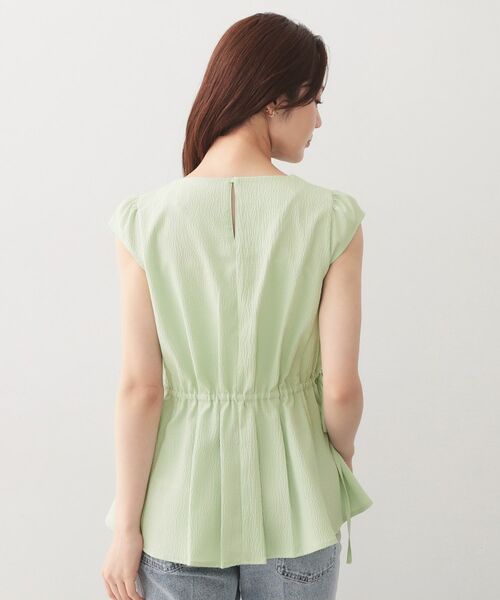 index / インデックス シャツ・ブラウス | シボサイドリボンペプラムブラウス【洗濯機OK／防シワ／ストレッチ／イージーアイロン】 | 詳細15