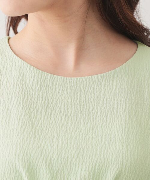 index / インデックス シャツ・ブラウス | シボサイドリボンペプラムブラウス【洗濯機OK／防シワ／ストレッチ／イージーアイロン】 | 詳細16