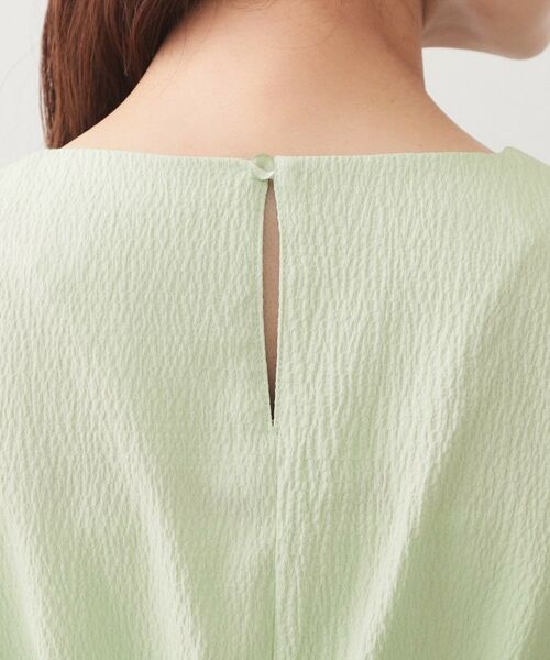 index / インデックス シャツ・ブラウス | シボサイドリボンペプラムブラウス【洗濯機OK／防シワ／ストレッチ／イージーアイロン】 | 詳細17