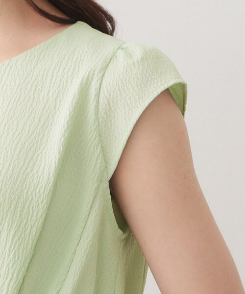 index / インデックス シャツ・ブラウス | シボサイドリボンペプラムブラウス【洗濯機OK／防シワ／ストレッチ／イージーアイロン】 | 詳細18