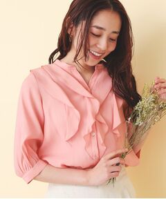 index / インデックス シャツ・ブラウス | シアーツイルフリルスキッパー【洗濯機OK／イージーアイロン】