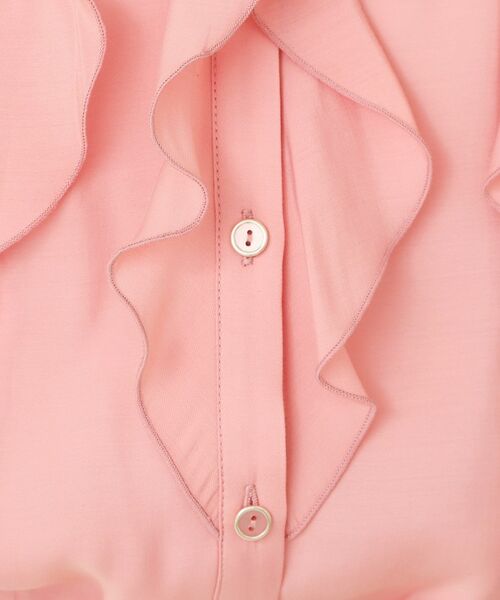 index / インデックス シャツ・ブラウス | シアーツイルフリルスキッパー【洗濯機OK／イージーアイロン】 | 詳細12