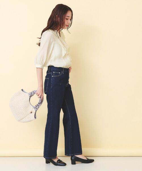 index / インデックス シャツ・ブラウス | シアーツイルフリルスキッパー【洗濯機OK／イージーアイロン】 | 詳細3