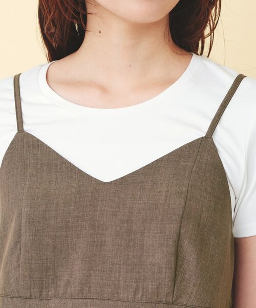 index / インデックス キャミソール・チューブトップ | タンブラーブッチャーペプラムキャミ【洗濯機OK／接触冷感／吸水速乾／防シワ／イージーアイロン】 | 詳細20