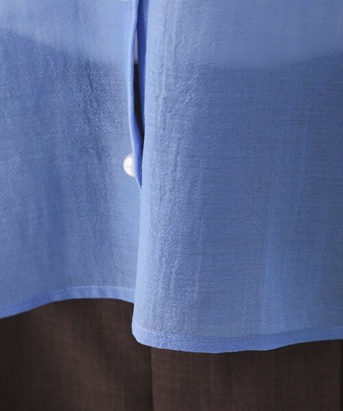 index / インデックス シャツ・ブラウス | オーガンシアーリボンフリルブラウス【洗濯機OK／イージーアイロン】 | 詳細18