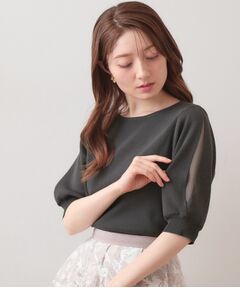 index / インデックス ニット・セーター | クールタッチラップスリーブニット【洗濯機OK・UVケア・接触冷感】