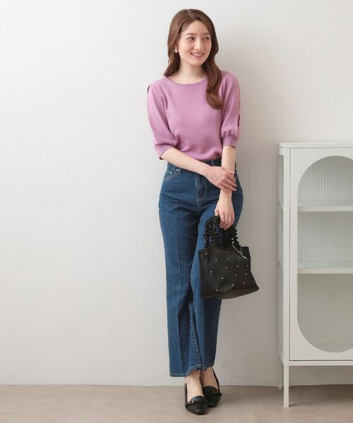 index / インデックス ニット・セーター | クールタッチラップスリーブニット【洗濯機OK・UVケア・接触冷感】 | 詳細14