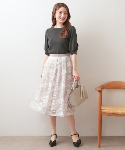 index / インデックス ニット・セーター | クールタッチラップスリーブニット【洗濯機OK・UVケア・接触冷感】 | 詳細2