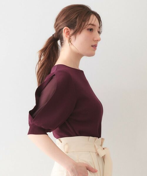 index / インデックス ニット・セーター | クールタッチラップスリーブニット【洗濯機OK・UVケア・接触冷感】 | 詳細9