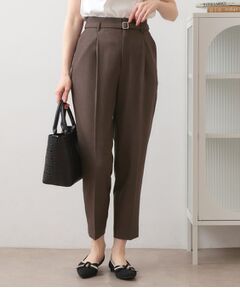 index / インデックス ショート・ハーフ・半端丈パンツ | ストレッチテーパードパンツ【洗濯機OK・吸水速乾・防シワ・ストレッチ】