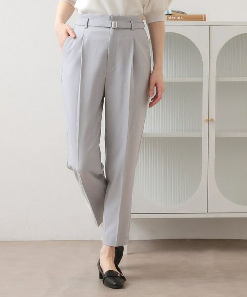 index / インデックス ショート・ハーフ・半端丈パンツ | ストレッチテーパードパンツ【洗濯機OK・吸水速乾・防シワ・ストレッチ】 | 詳細1