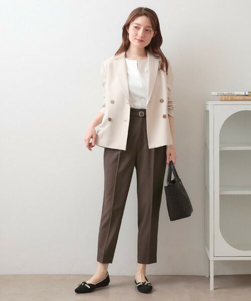 index / インデックス ショート・ハーフ・半端丈パンツ | ストレッチテーパードパンツ【洗濯機OK・吸水速乾・防シワ・ストレッチ】 | 詳細11