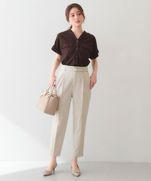 index / インデックス ショート・ハーフ・半端丈パンツ | ストレッチテーパードパンツ【洗濯機OK・吸水速乾・防シワ・ストレッチ】 | 詳細17