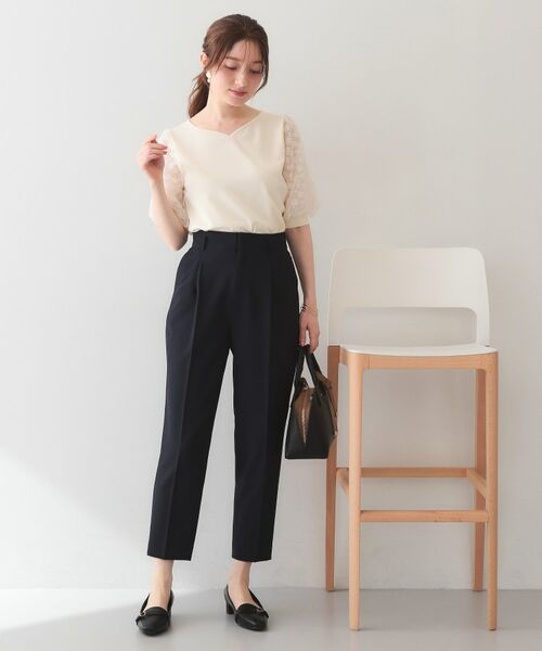 index / インデックス ショート・ハーフ・半端丈パンツ | ストレッチテーパードパンツ【洗濯機OK・吸水速乾・防シワ・ストレッチ】 | 詳細27