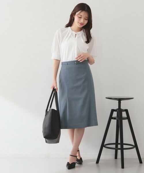 index / インデックス スカート | セットアップ対応 マーメイドフレアスカート【洗濯機OK・イージーアイロン】 | 詳細3