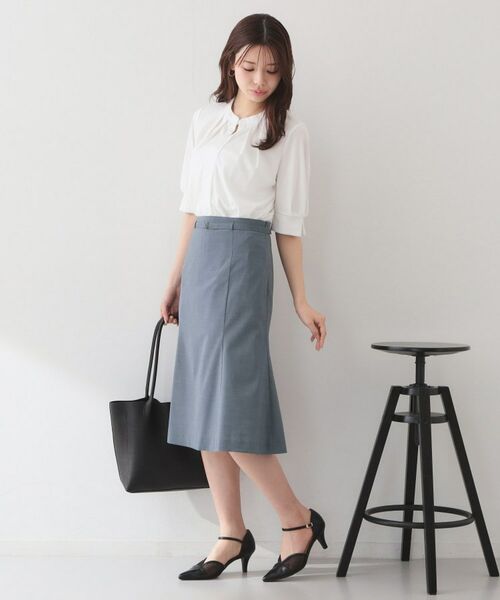 index / インデックス スカート | セットアップ対応 マーメイドフレアスカート【洗濯機OK・イージーアイロン】 | 詳細4