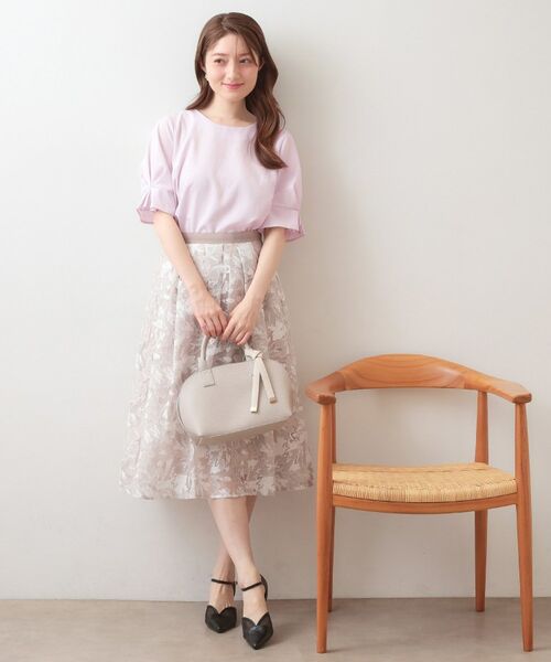 index / インデックス シャツ・ブラウス | 多機能タックパフスリーブブラウス【洗濯機OK・接触冷感・吸水速乾・防シワ・イージーアイロン】 | 詳細10