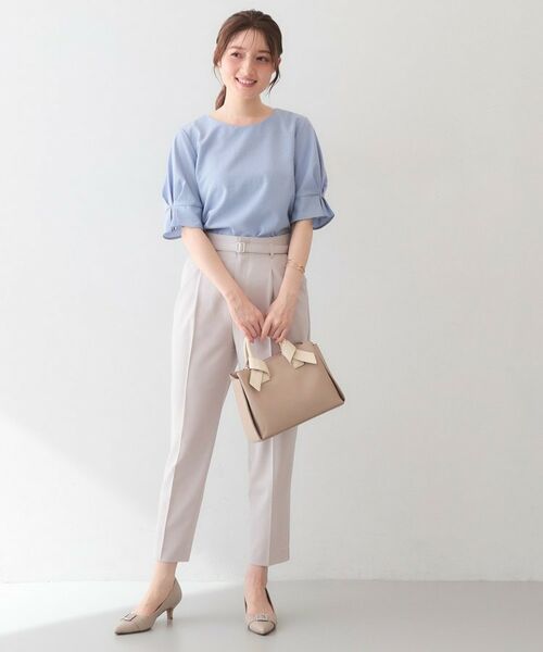 index / インデックス シャツ・ブラウス | 多機能タックパフスリーブブラウス【洗濯機OK・接触冷感・吸水速乾・防シワ・イージーアイロン】 | 詳細14