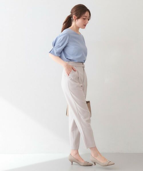 index / インデックス シャツ・ブラウス | 多機能タックパフスリーブブラウス【洗濯機OK・接触冷感・吸水速乾・防シワ・イージーアイロン】 | 詳細15