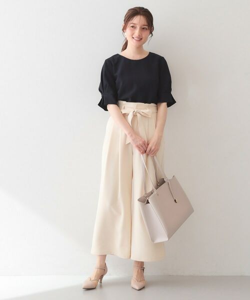 index / インデックス シャツ・ブラウス | 多機能タックパフスリーブブラウス【洗濯機OK・接触冷感・吸水速乾・防シワ・イージーアイロン】 | 詳細18