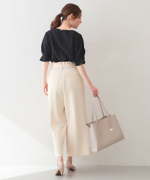 index / インデックス シャツ・ブラウス | 多機能タックパフスリーブブラウス【洗濯機OK・接触冷感・吸水速乾・防シワ・イージーアイロン】 | 詳細19