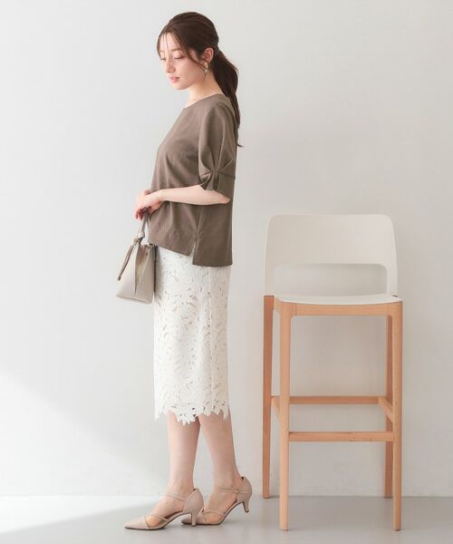 index / インデックス シャツ・ブラウス | 多機能タックパフスリーブブラウス【洗濯機OK・接触冷感・吸水速乾・防シワ・イージーアイロン】 | 詳細23