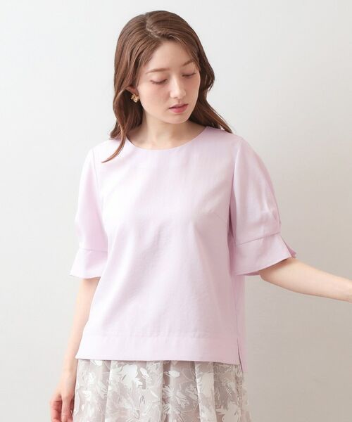 index / インデックス シャツ・ブラウス | 多機能タックパフスリーブブラウス【洗濯機OK・接触冷感・吸水速乾・防シワ・イージーアイロン】 | 詳細25