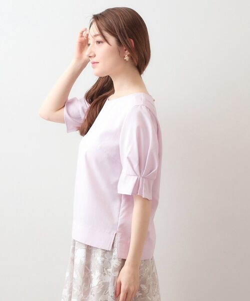 index / インデックス シャツ・ブラウス | 多機能タックパフスリーブブラウス【洗濯機OK・接触冷感・吸水速乾・防シワ・イージーアイロン】 | 詳細26