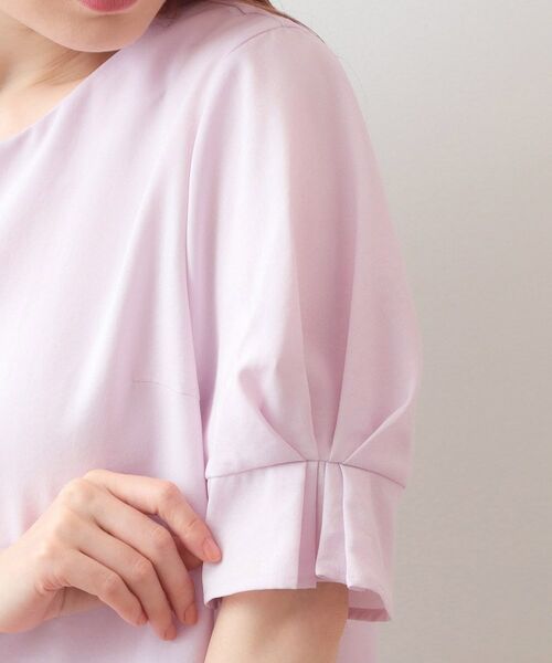 index / インデックス シャツ・ブラウス | 多機能タックパフスリーブブラウス【洗濯機OK・接触冷感・吸水速乾・防シワ・イージーアイロン】 | 詳細30