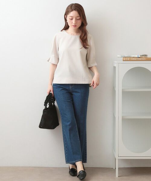 index / インデックス シャツ・ブラウス | 多機能タックパフスリーブブラウス【洗濯機OK・接触冷感・吸水速乾・防シワ・イージーアイロン】 | 詳細6