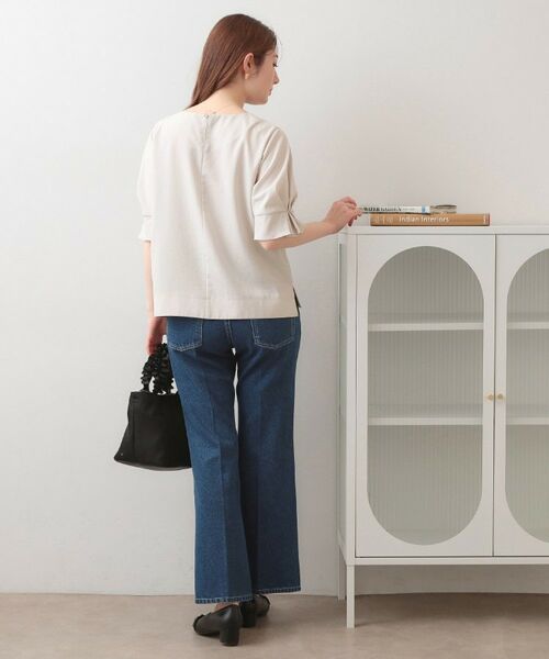 index / インデックス シャツ・ブラウス | 多機能タックパフスリーブブラウス【洗濯機OK・接触冷感・吸水速乾・防シワ・イージーアイロン】 | 詳細7