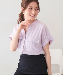 index / インデックス シャツ・ブラウス | ダブルポケットスキッパーブラウス【洗濯機OK・接触冷感・吸水速乾・防シワ・イージーアイロン】