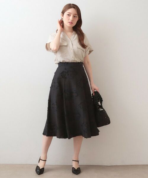 index / インデックス シャツ・ブラウス | ダブルポケットスキッパーブラウス【洗濯機OK・接触冷感・吸水速乾・防シワ・イージーアイロン】 | 詳細10