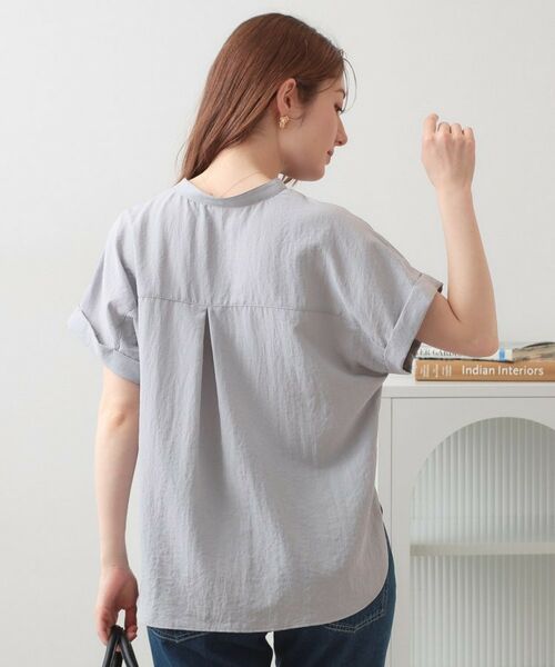 index / インデックス シャツ・ブラウス | ダブルポケットスキッパーブラウス【洗濯機OK・接触冷感・吸水速乾・防シワ・イージーアイロン】 | 詳細13