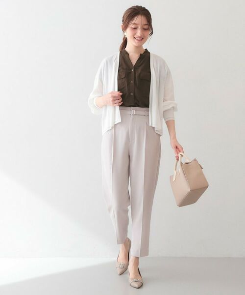 index / インデックス シャツ・ブラウス | ダブルポケットスキッパーブラウス【洗濯機OK・接触冷感・吸水速乾・防シワ・イージーアイロン】 | 詳細19