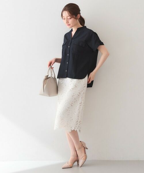 index / インデックス シャツ・ブラウス | ダブルポケットスキッパーブラウス【洗濯機OK・接触冷感・吸水速乾・防シワ・イージーアイロン】 | 詳細26