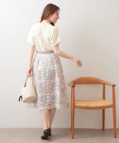 index / インデックス シャツ・ブラウス | ダブルポケットスキッパーブラウス【洗濯機OK・接触冷感・吸水速乾・防シワ・イージーアイロン】 | 詳細3