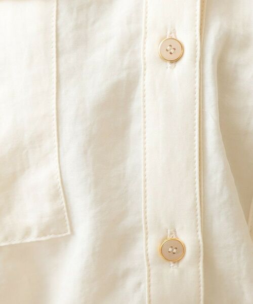 index / インデックス シャツ・ブラウス | ダブルポケットスキッパーブラウス【洗濯機OK・接触冷感・吸水速乾・防シワ・イージーアイロン】 | 詳細4