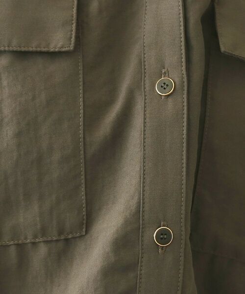 index / インデックス シャツ・ブラウス | ダブルポケットスキッパーブラウス【洗濯機OK・接触冷感・吸水速乾・防シワ・イージーアイロン】 | 詳細8