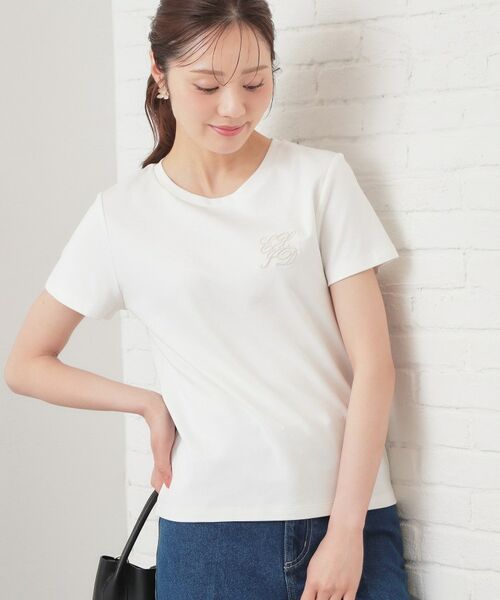index / インデックス Tシャツ | エンブレムロゴ刺繍Tシャツ【洗濯機OK・接触冷感・UVケア】 | 詳細1