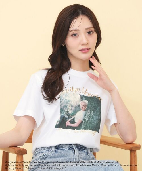 index / インデックス Tシャツ | マリリン・モンロー/アソートＴシャツ【洗濯機ＯＫ】（ホワイト(001)）