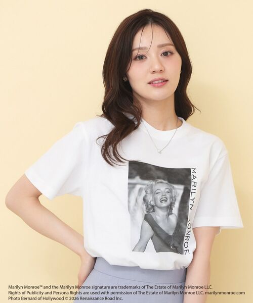 index / インデックス Tシャツ | マリリン・モンロー/アソートＴシャツ【洗濯機ＯＫ】（オフホワイト(003)）