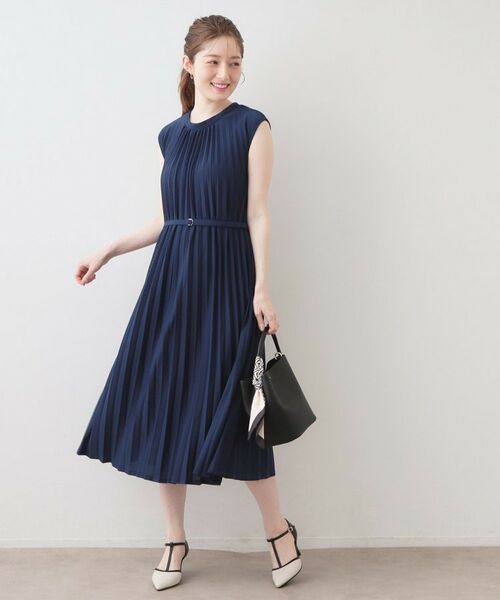 index / インデックス ロング・マキシ丈ワンピース | カットプリーツフレンチワンピース【洗濯機OK/イージーアイロン/ストレッチ】 | 詳細11