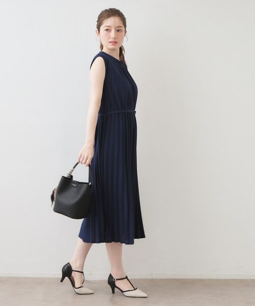 index / インデックス ロング・マキシ丈ワンピース | カットプリーツフレンチワンピース【洗濯機OK/イージーアイロン/ストレッチ】 | 詳細13