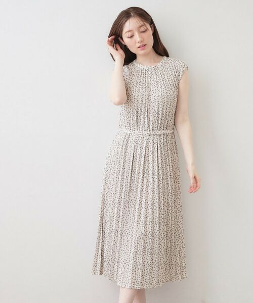 index / インデックス ロング・マキシ丈ワンピース | カットプリーツフレンチワンピース【洗濯機OK/イージーアイロン/ストレッチ】 | 詳細15