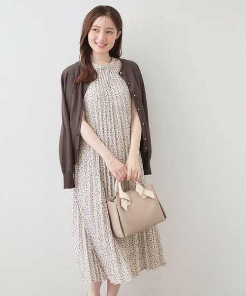 index / インデックス ロング・マキシ丈ワンピース | カットプリーツフレンチワンピース【洗濯機OK/イージーアイロン/ストレッチ】 | 詳細16