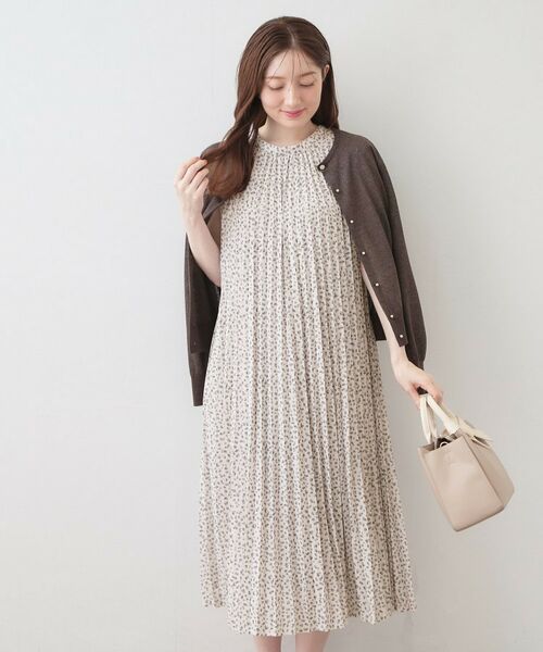 index / インデックス ロング・マキシ丈ワンピース | カットプリーツフレンチワンピース【洗濯機OK/イージーアイロン/ストレッチ】 | 詳細17