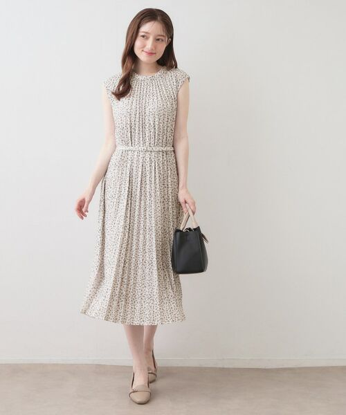 index / インデックス ロング・マキシ丈ワンピース | カットプリーツフレンチワンピース【洗濯機OK/イージーアイロン/ストレッチ】 | 詳細18