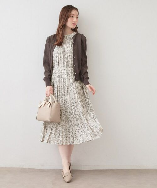 index / インデックス ロング・マキシ丈ワンピース | カットプリーツフレンチワンピース【洗濯機OK/イージーアイロン/ストレッチ】 | 詳細20